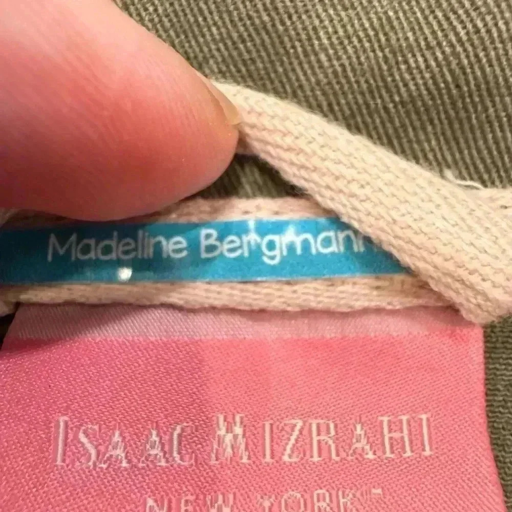 Isaac Mizrahi / Madeline Bergman girls green moto jacket. Size 5T - Picture 5 of 10